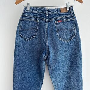 Vintage Lee Jeans Womens 26 Waist High Waist Mom Acid Wash